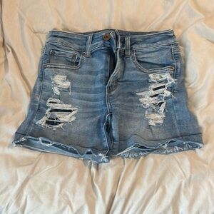 American Eagle Ripped Jean Shorts